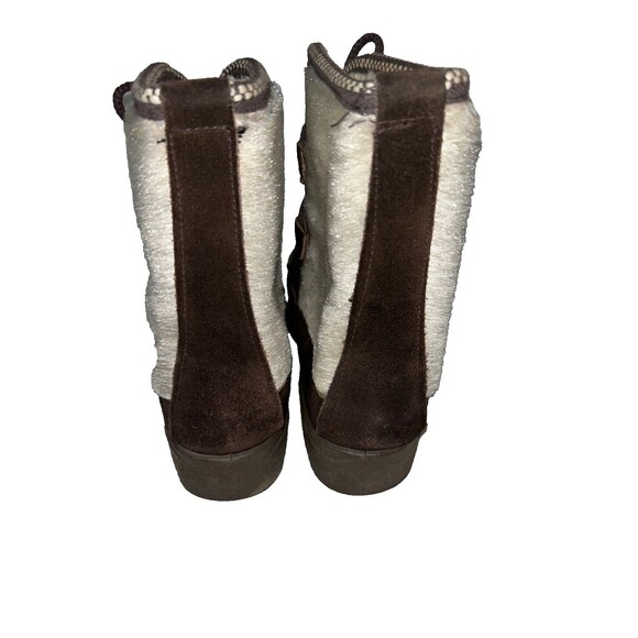 Made in Italy Vintage Women’s Fur & Leather Winter Ski Boots size 8 Wool Lined - Picture 4 of 10